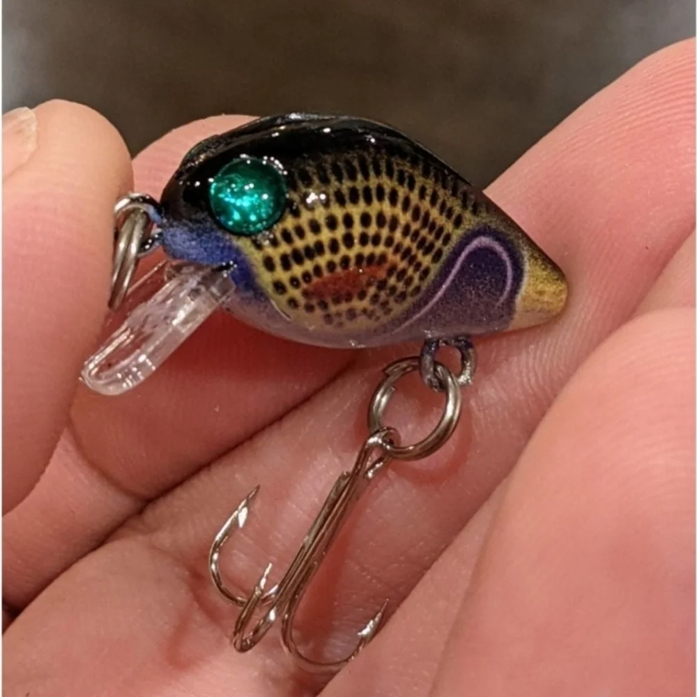 FIVE Small Fishing Lures - floating crankbait top water wobbler tackle fish - Picture 3 of 4